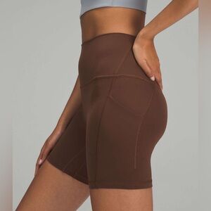 Lululemon Align High-Rise Short with Pockets 6" Java
